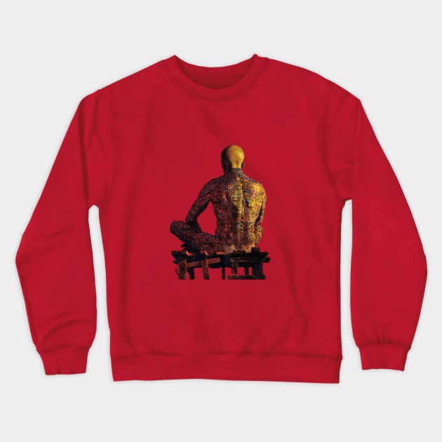 Illustrated man Crewneck Sweatshirt by Dundua